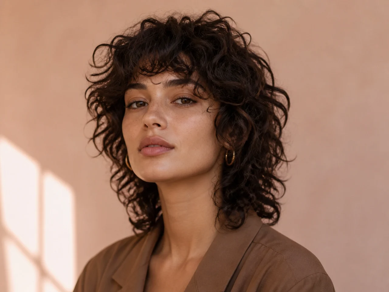 Curly Wolf Cut
