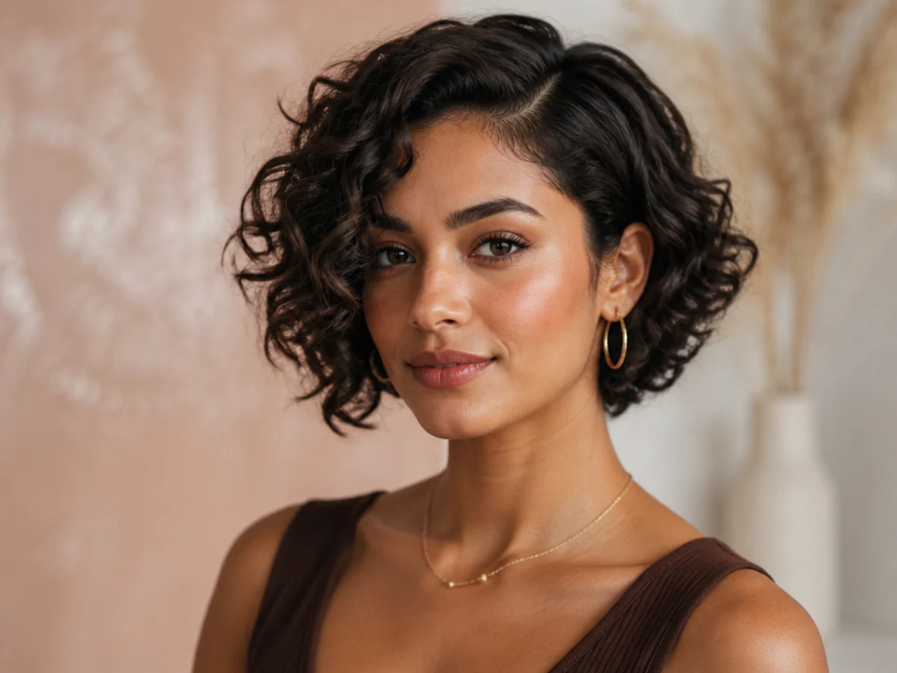 Side-Parted Bob Cut
