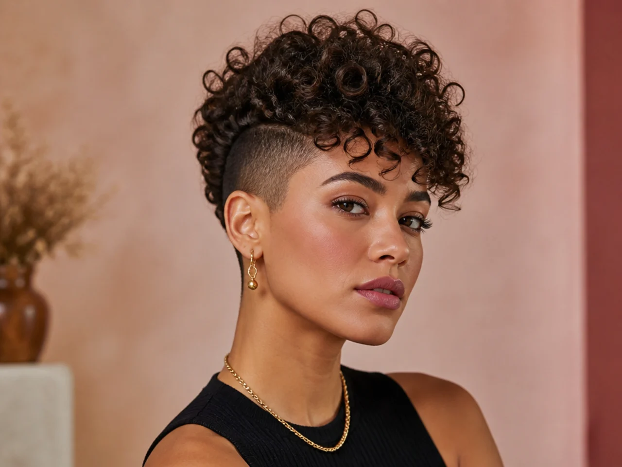 Undercut with Curls