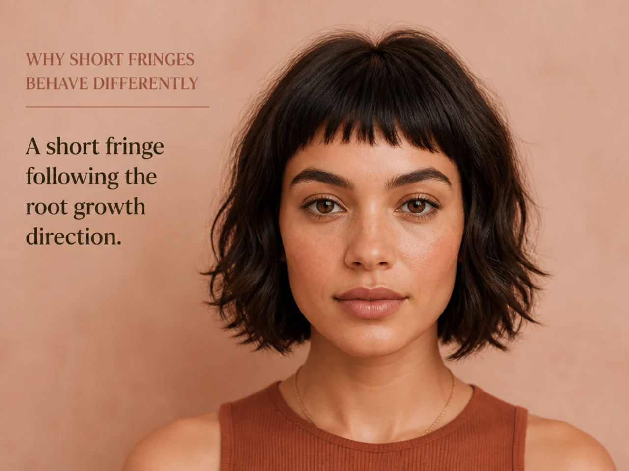 A short fringe following the root growth direction