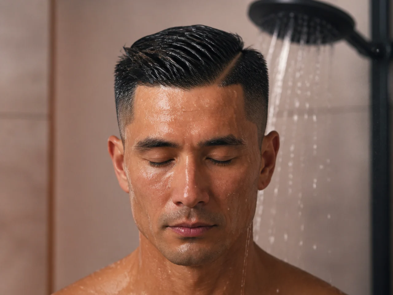 A quick rinse before bed to remove hair product