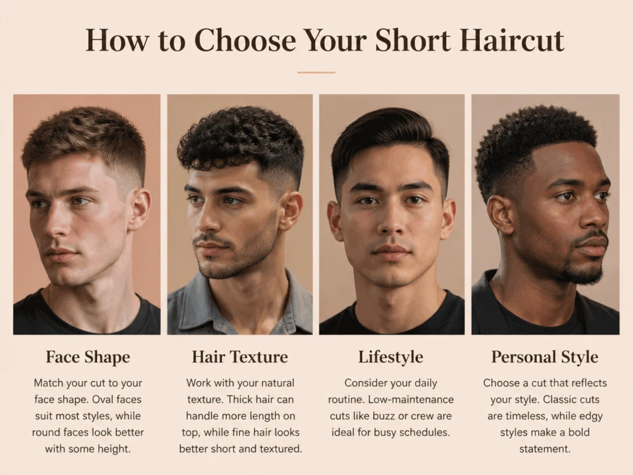 Barber consulting with a young male client in a barbershop mirror over a phone reference photo