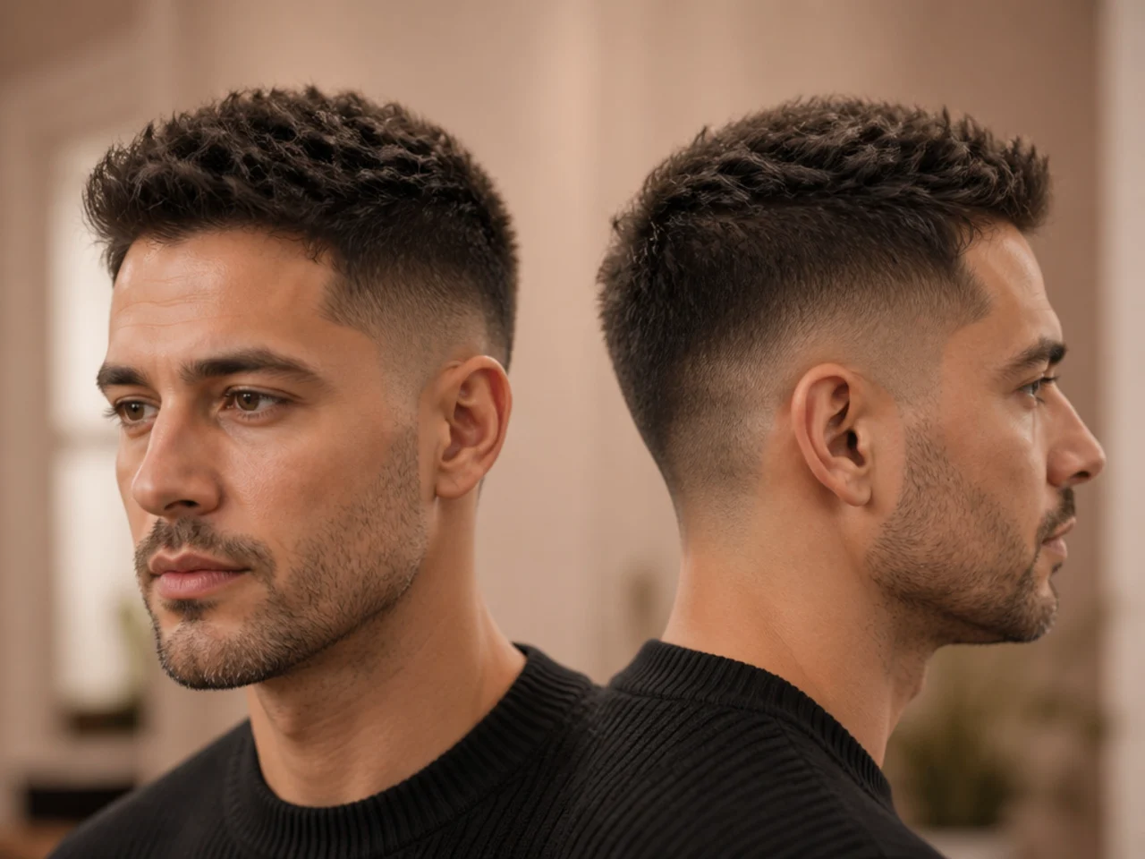 Fibre product adding bulk to short hair