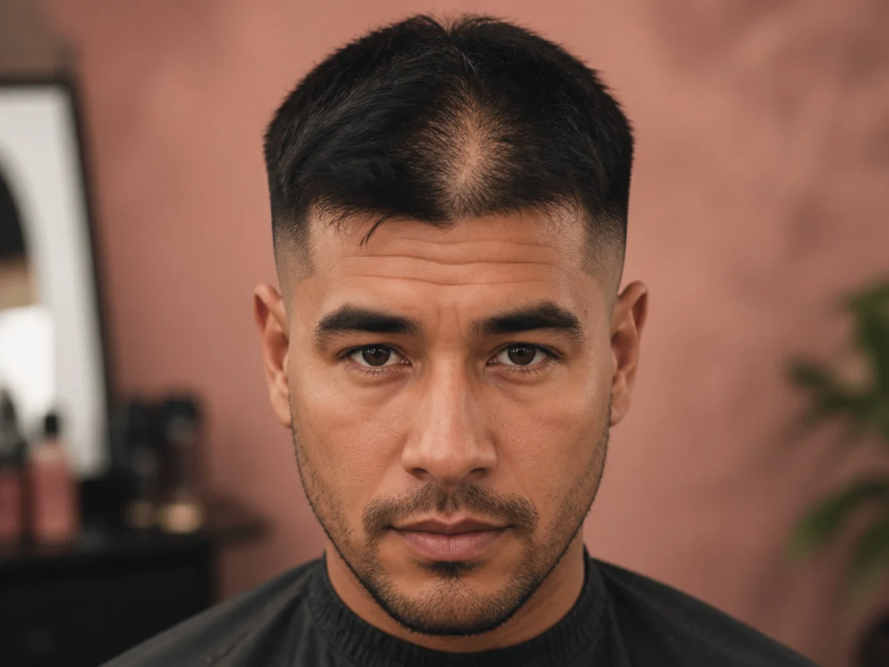 Thinning shears used incorrectly close to the scalp