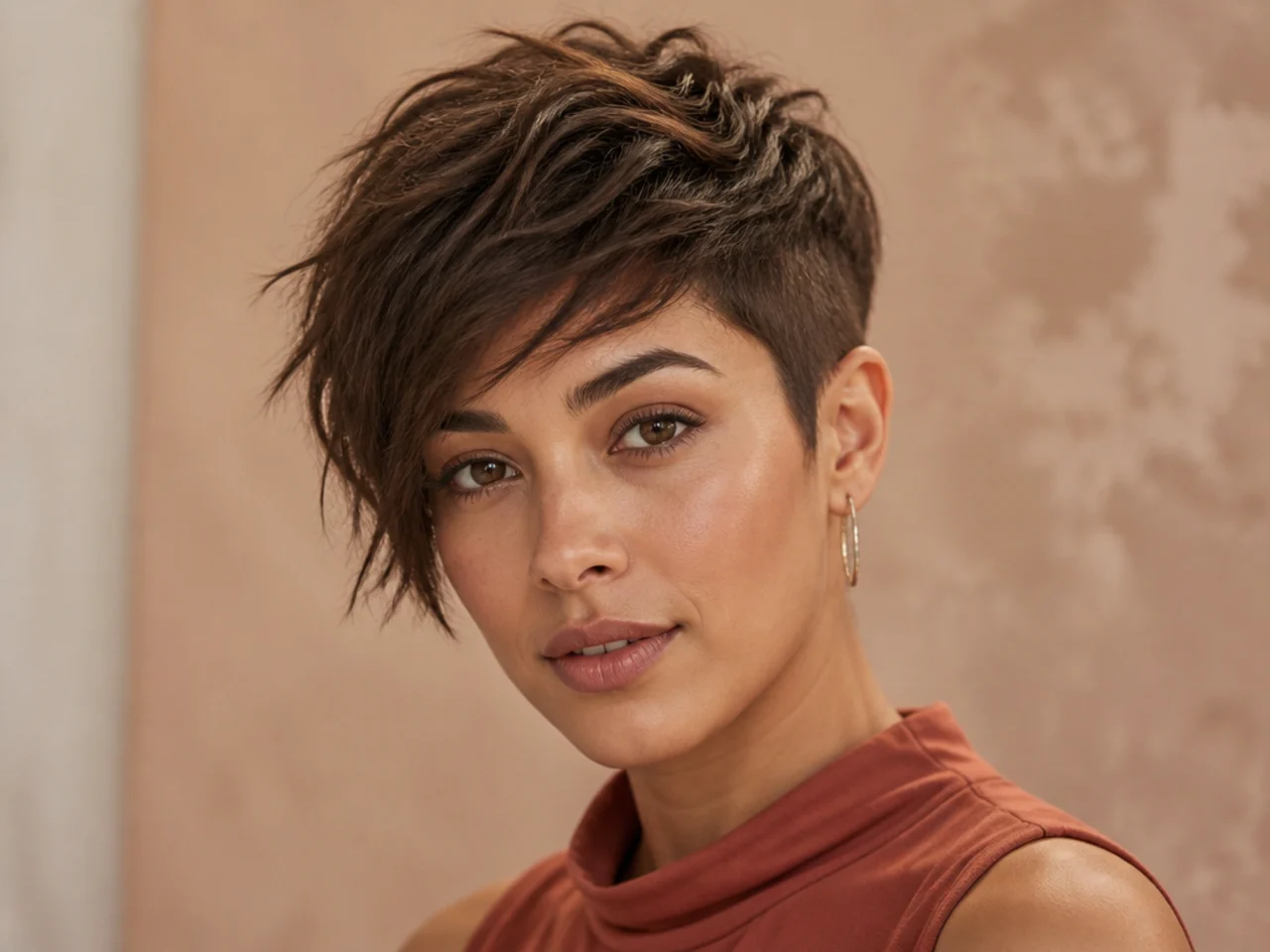 Asymmetrical Textured Crop