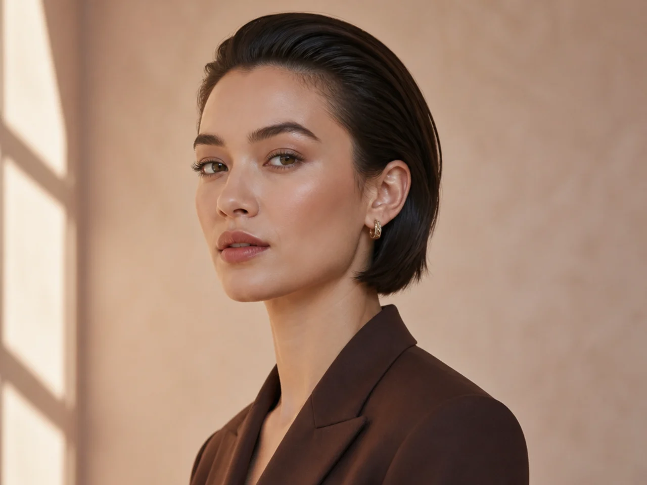 Slicked-Back Executive Bob