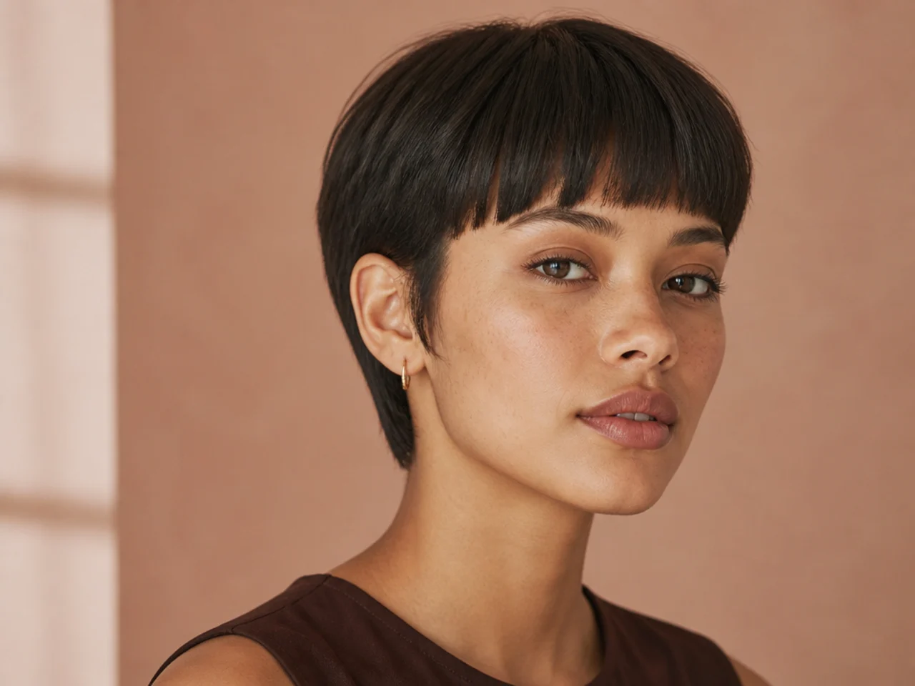 Straight-Across Ear-Length Crop