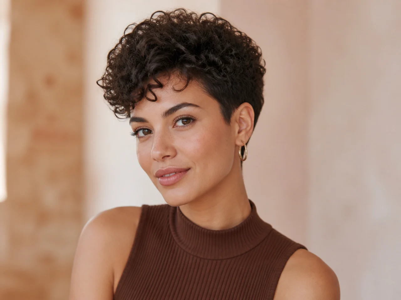 Tapered Curly Crop