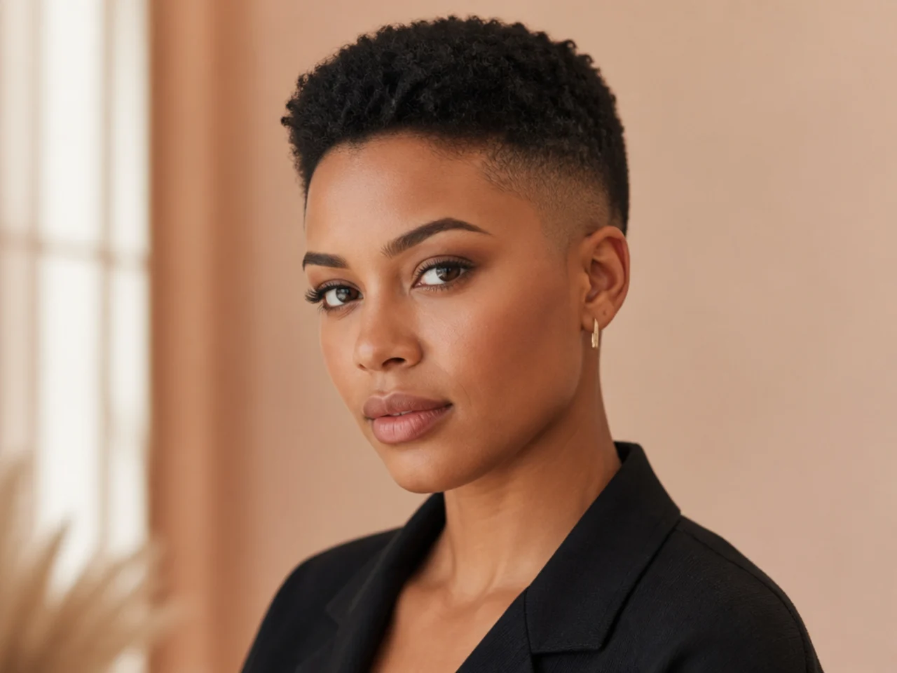 Voluminous Buzz Cut with Fade