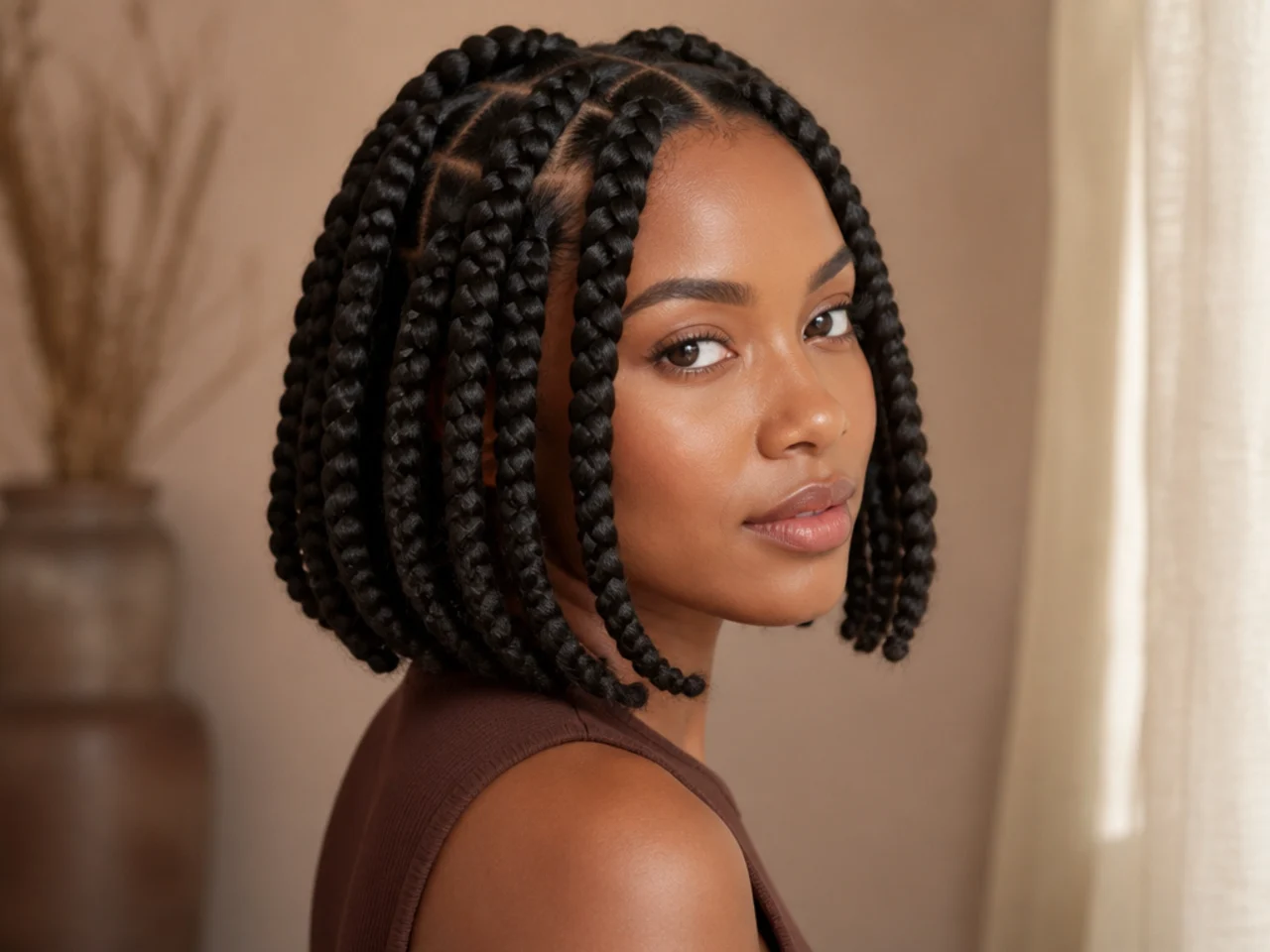 15 Short Large Knotless Braids Ideas