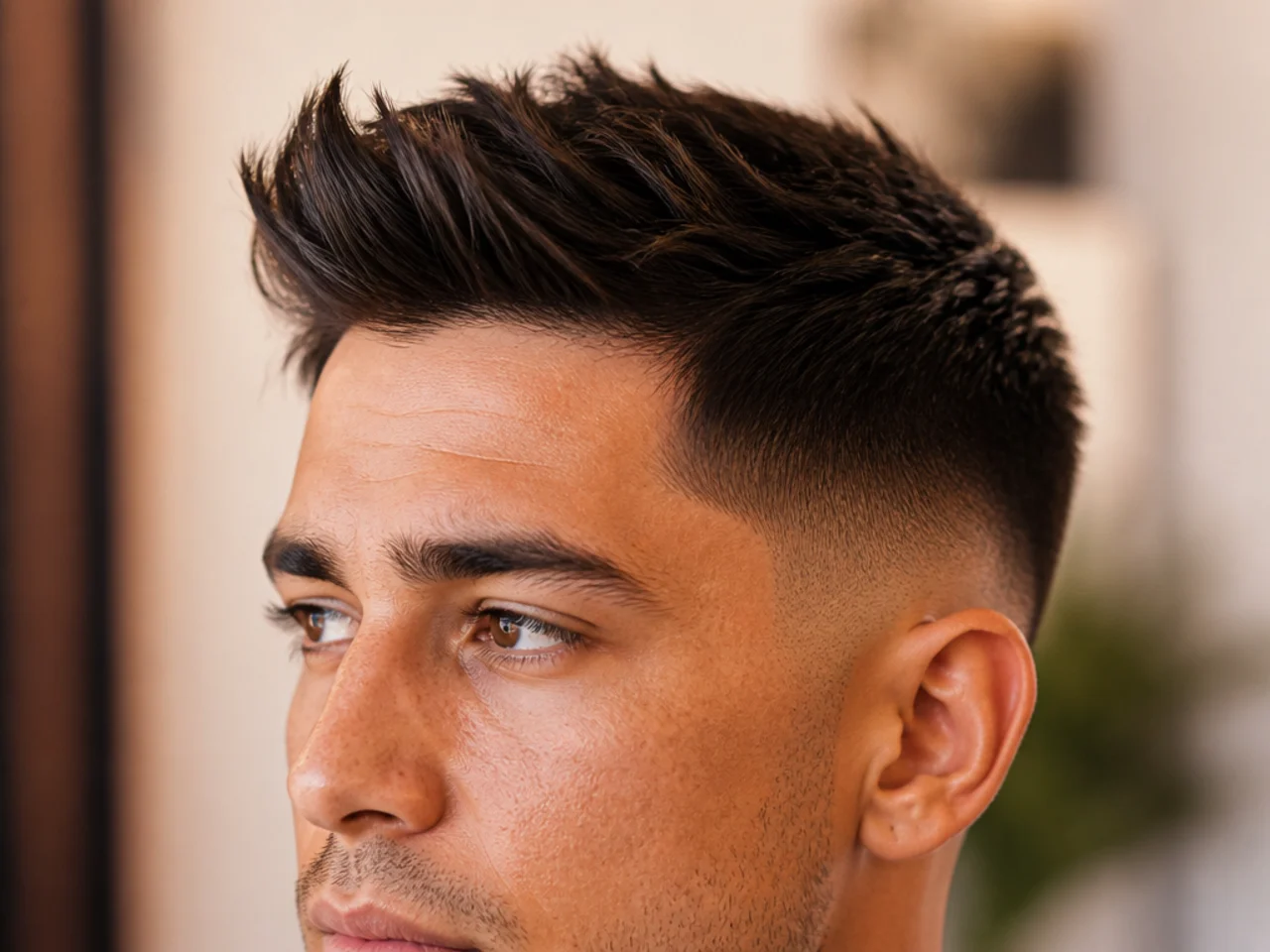 A short quiff