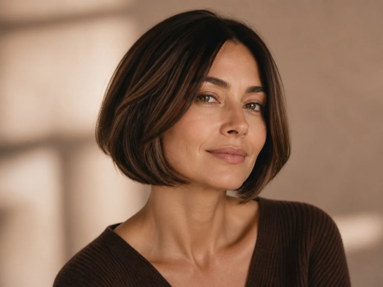 A bob two weeks after cutting