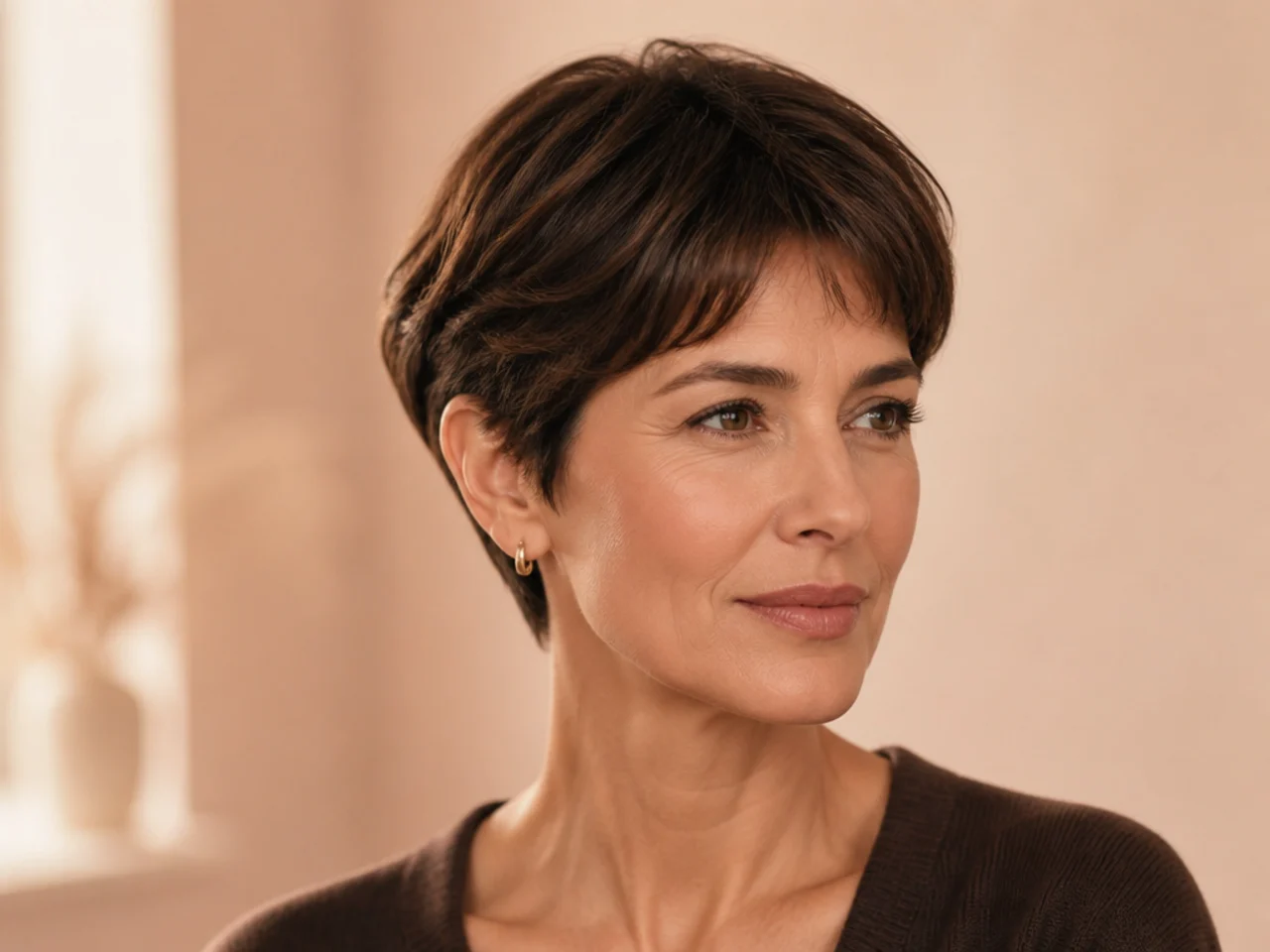 An ear-length cut