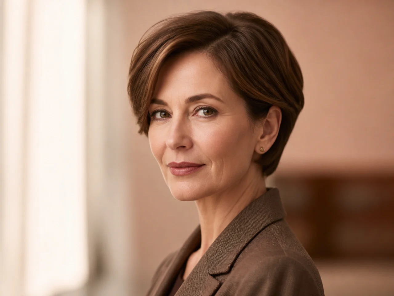 A clean cut perimeter on short hair