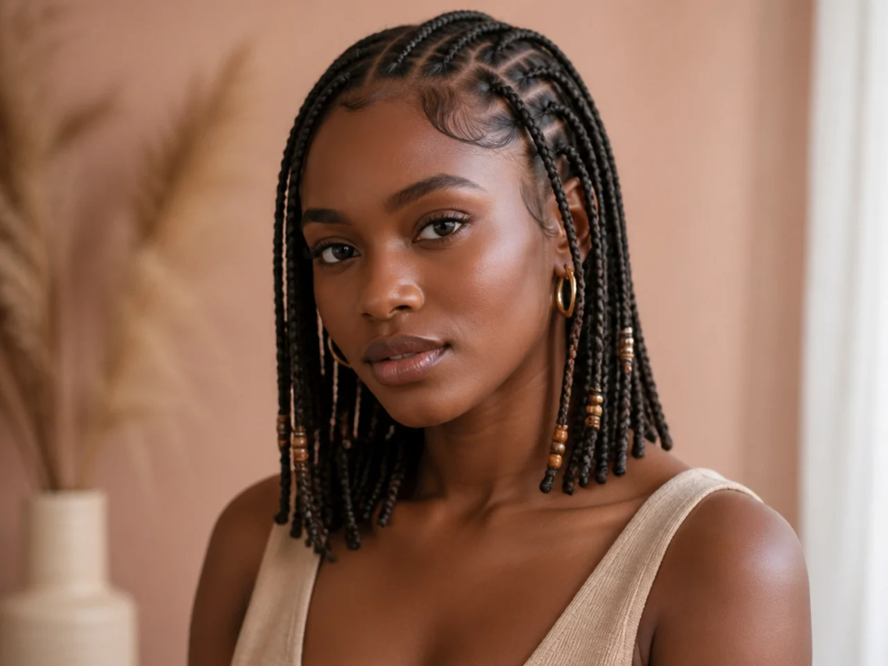 20 Short Simple Fulani Braids We Love