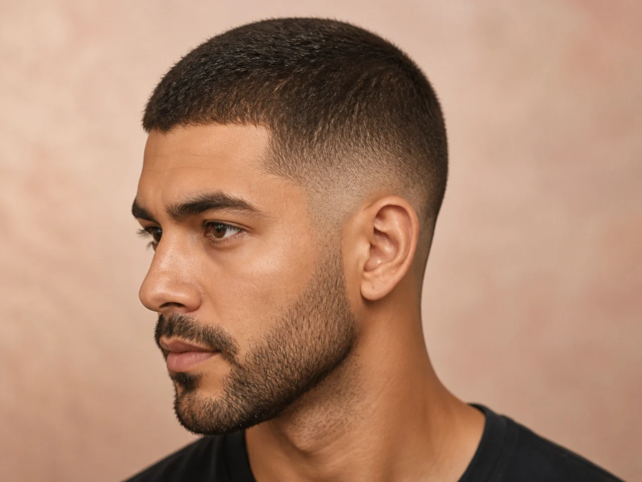 Long Buzz Cut Fade