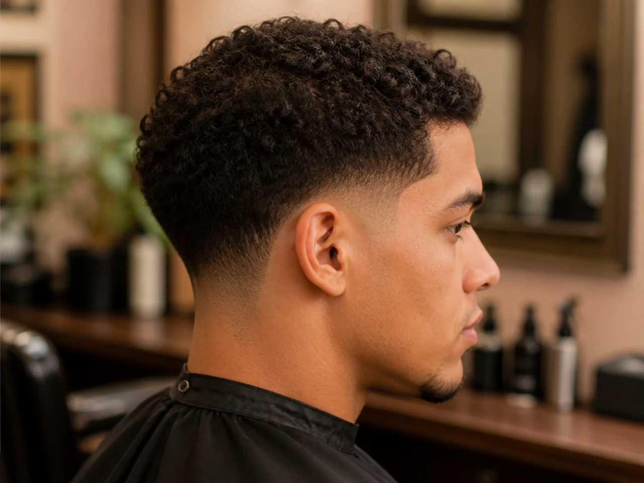 A short taper fade two weeks after cutting