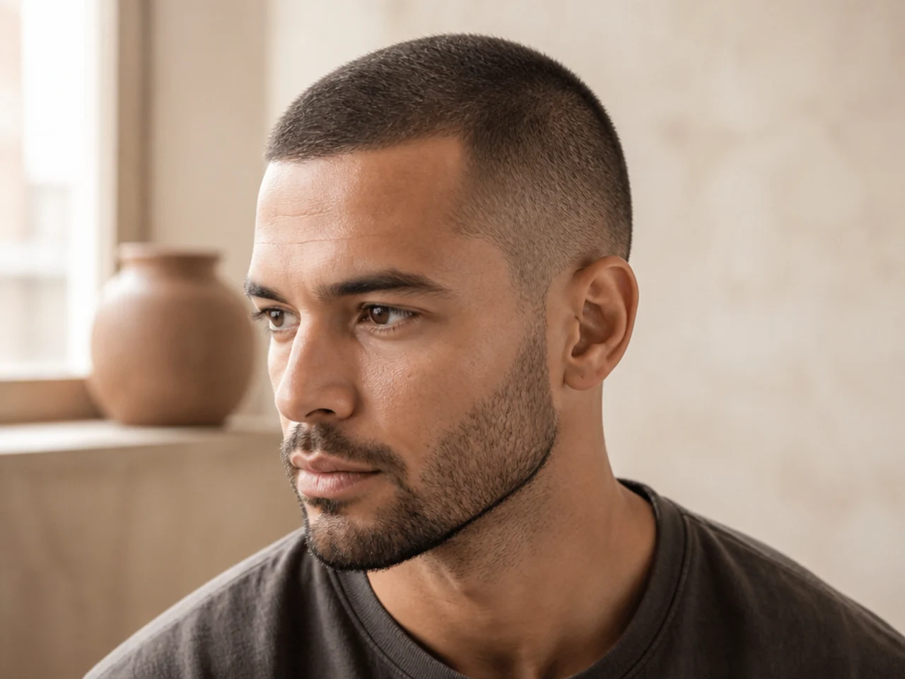 A 6mm buzz cut with a softer surface than a shorter guard