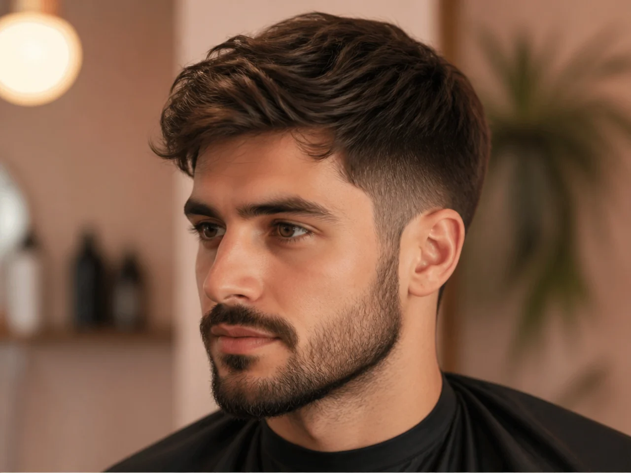 A grown-out correction on short hair