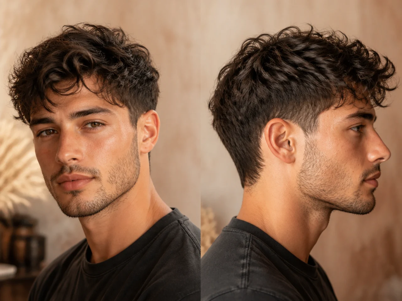 Hair at the awkward stage between short and medium