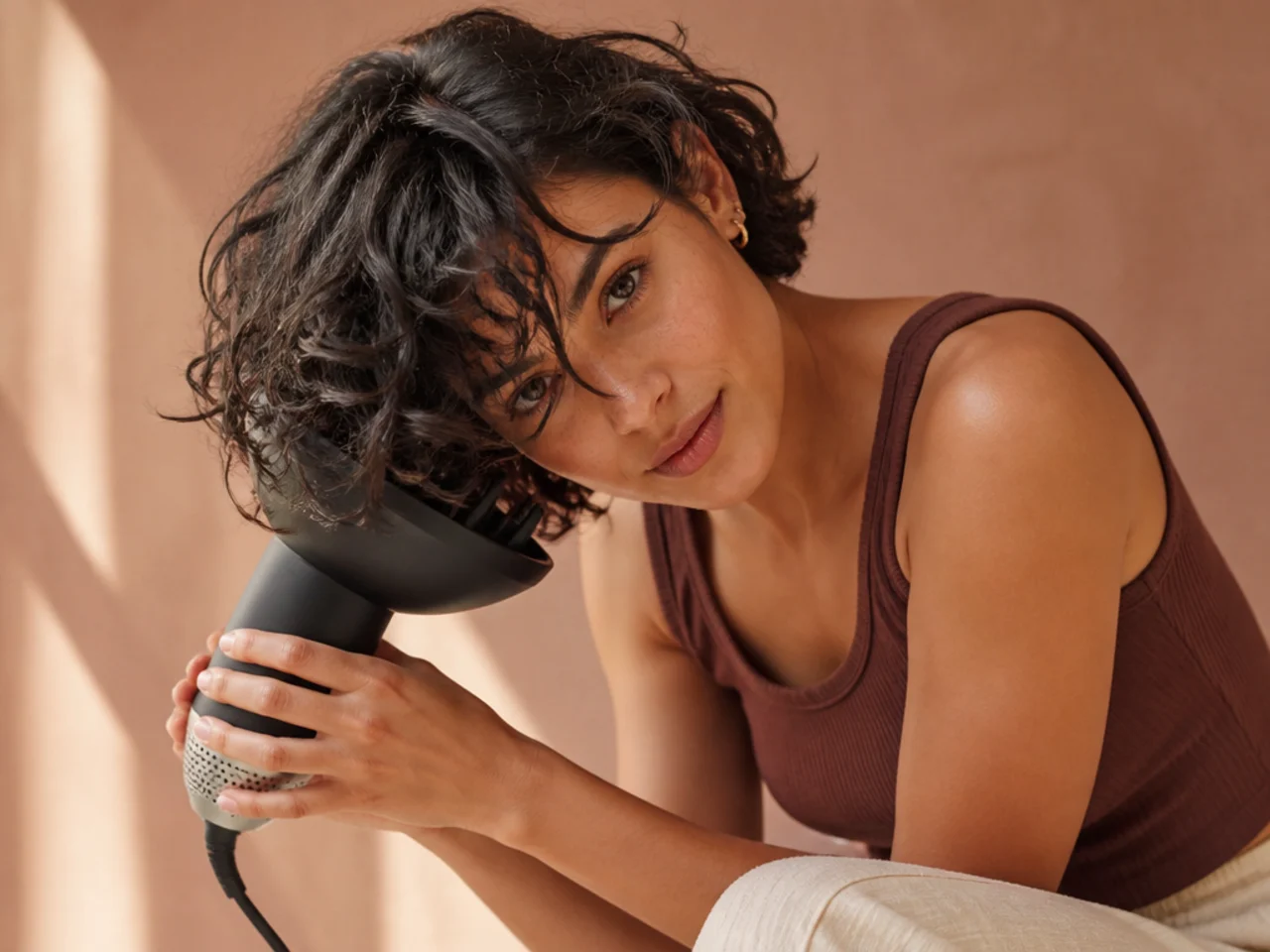 Short hair diffused upside down