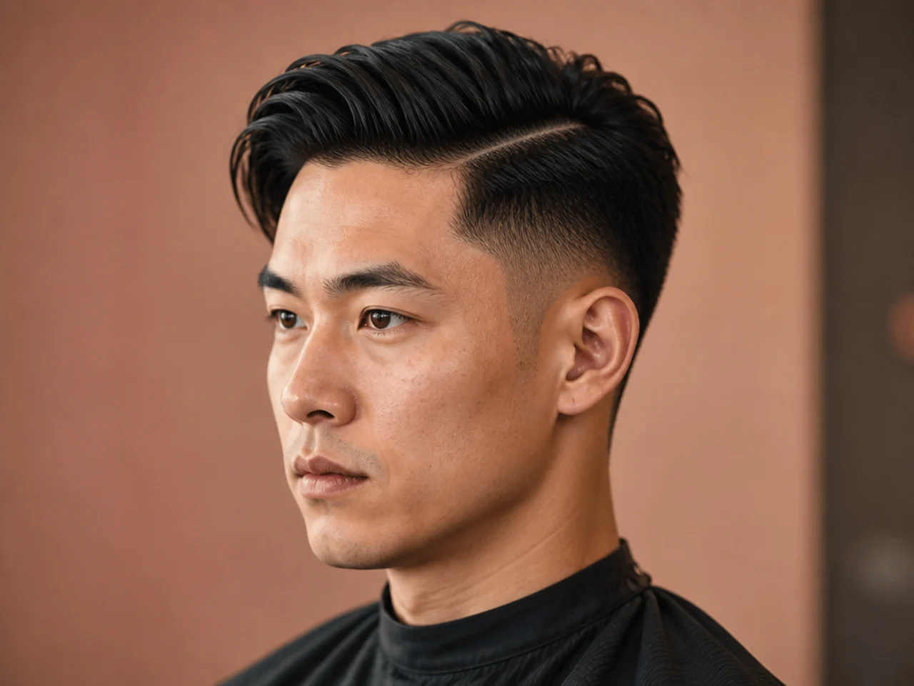 Undercut side part with disconnected clippered sides