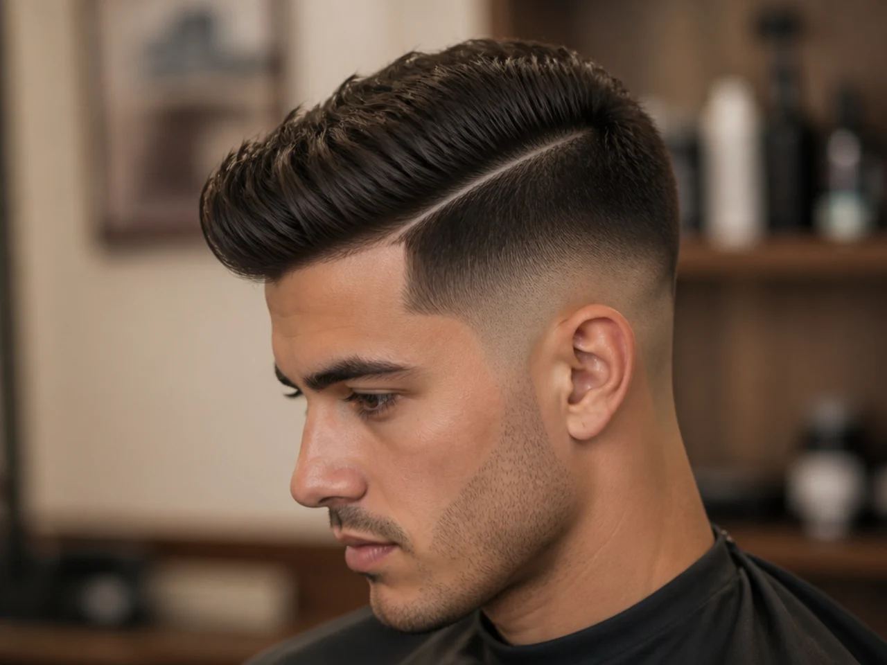 Edgy Hard Part Fade