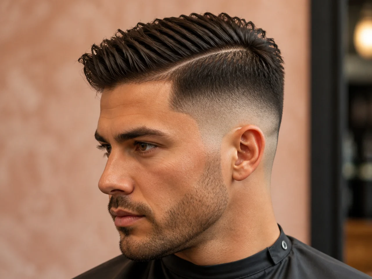 Edgy Part with High Fade