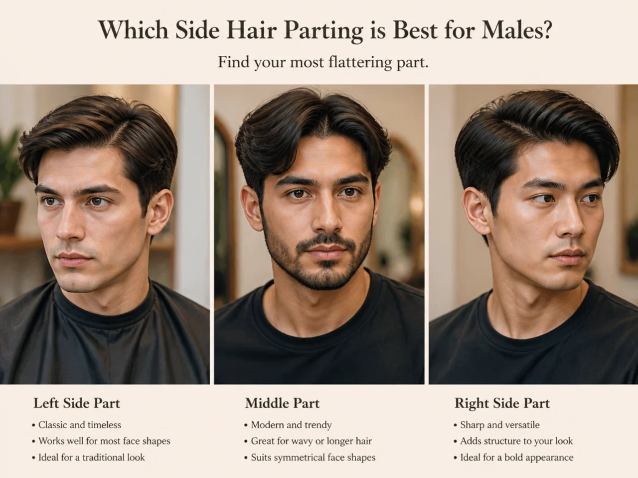 Which Side Hair Parting is Best for Males?