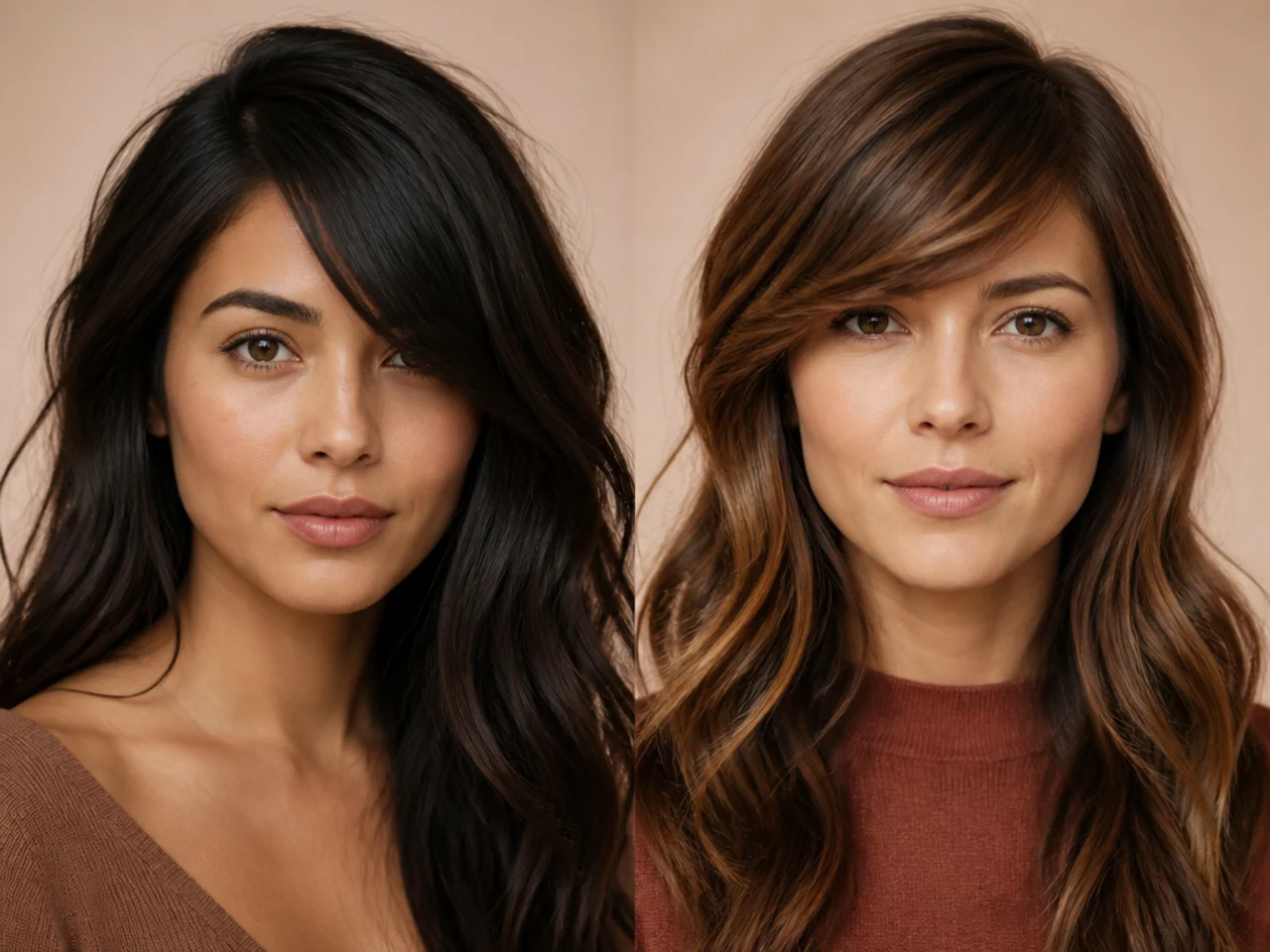 Steep and shallow fringe angles compared