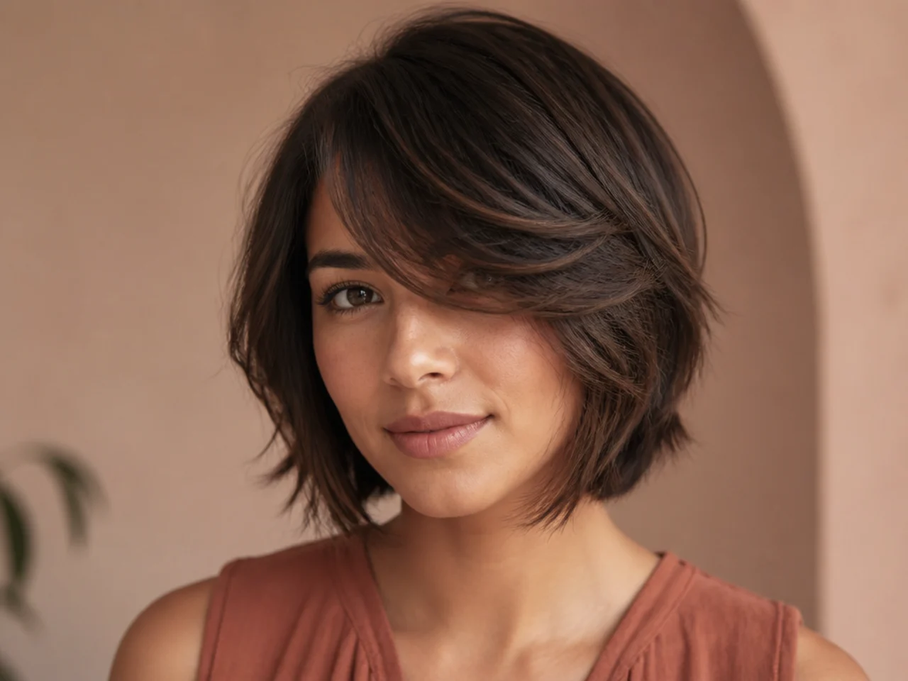 Jaw-length sweep flowing into face-framing layers
