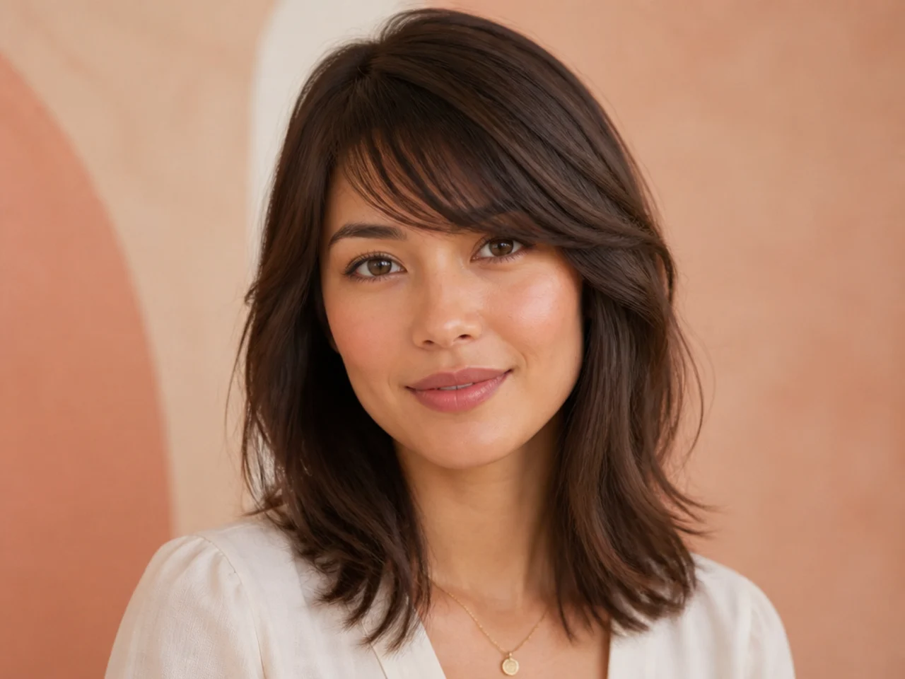 Side swept bangs on fine hair