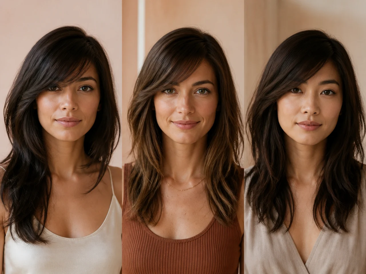 Different shortest-point heights compared on a side swept fringe