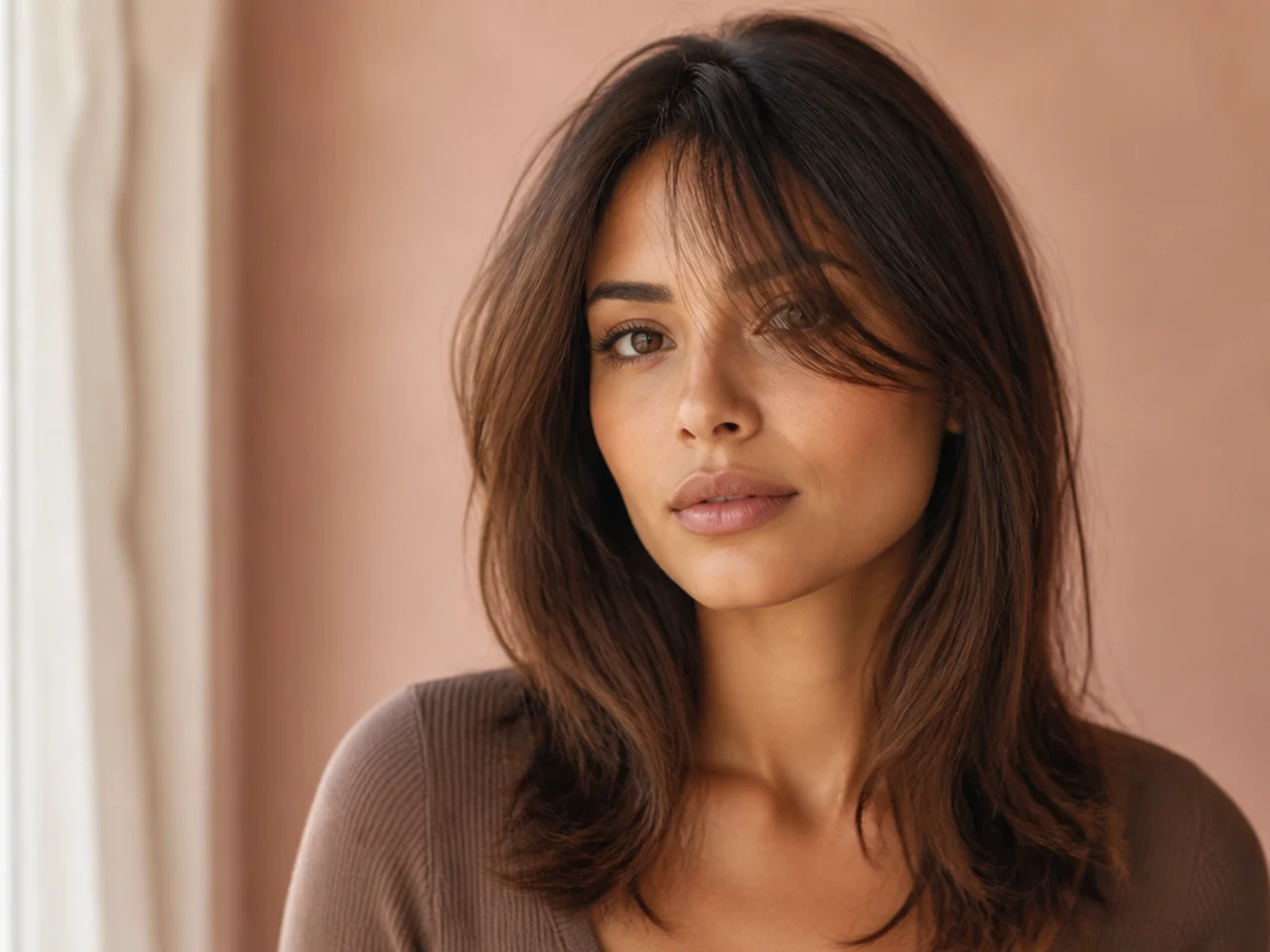 A fringe part-way through growing out