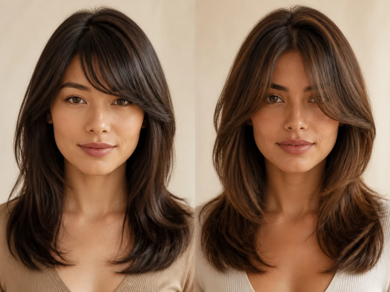 Symmetrical and asymmetric fringes compared
