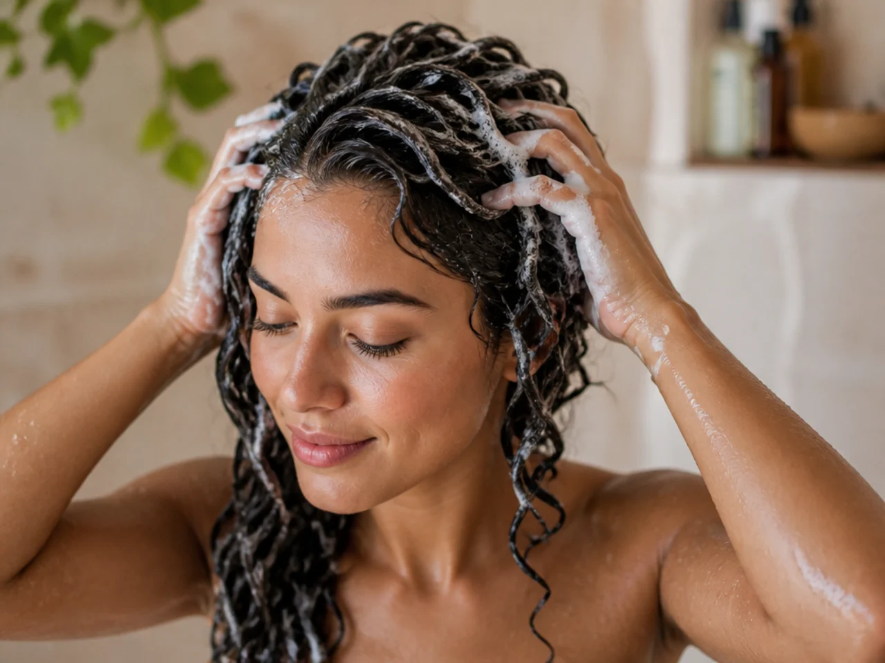 A monthly clarifying wash
