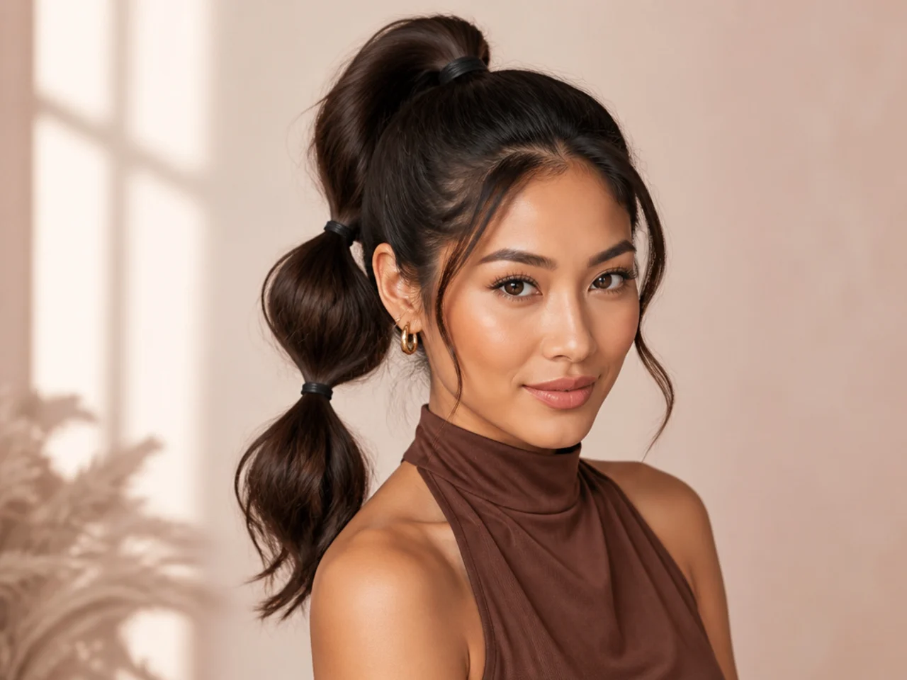 Double-Stacked Ponytail