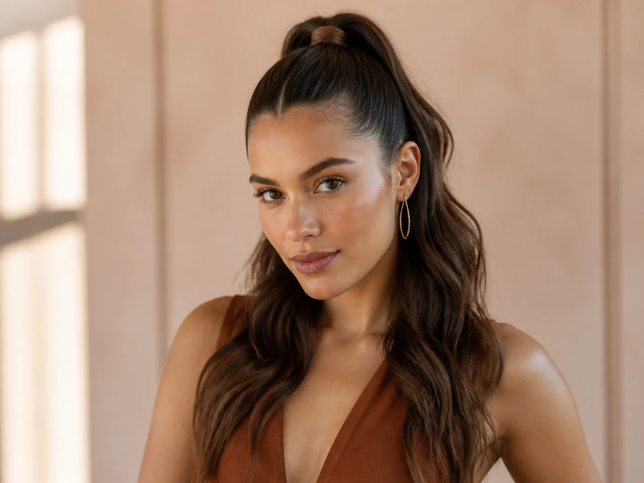 Sleek Half-Up High Pony