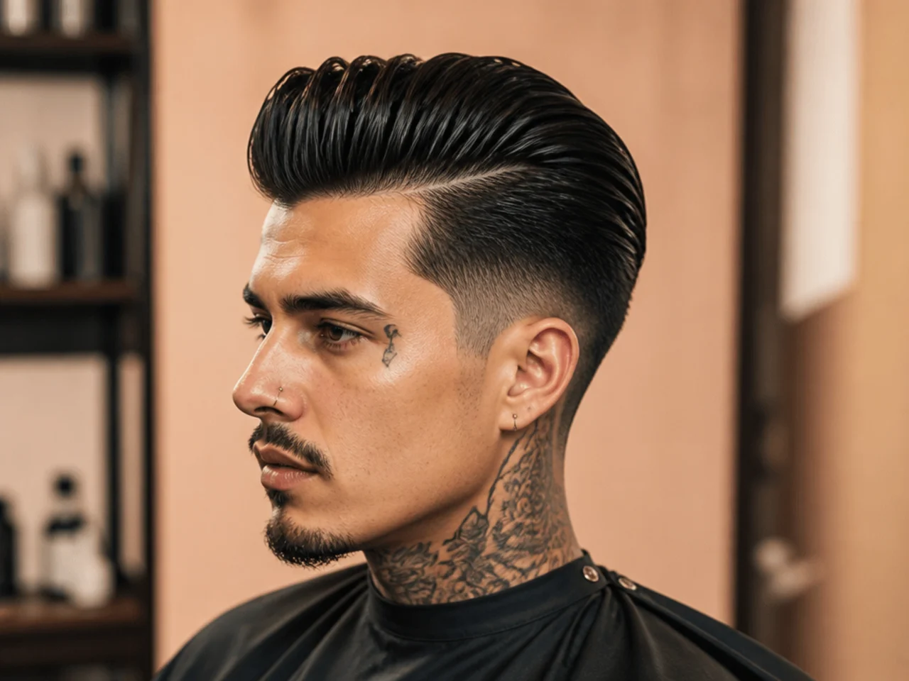 Edgy Rockabilly Slick Back