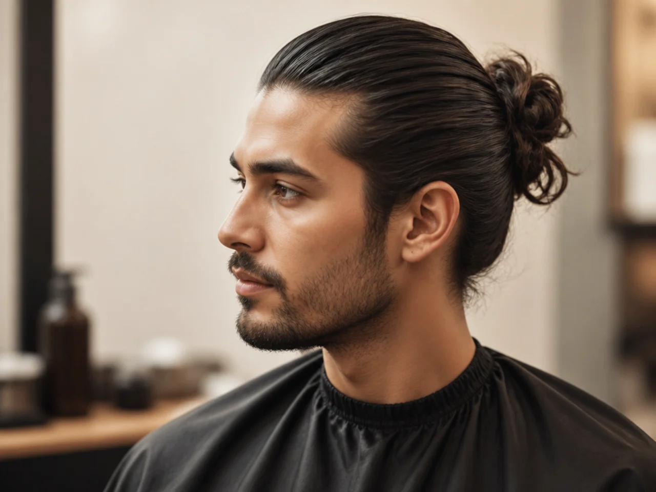 Slick Back Man Bun