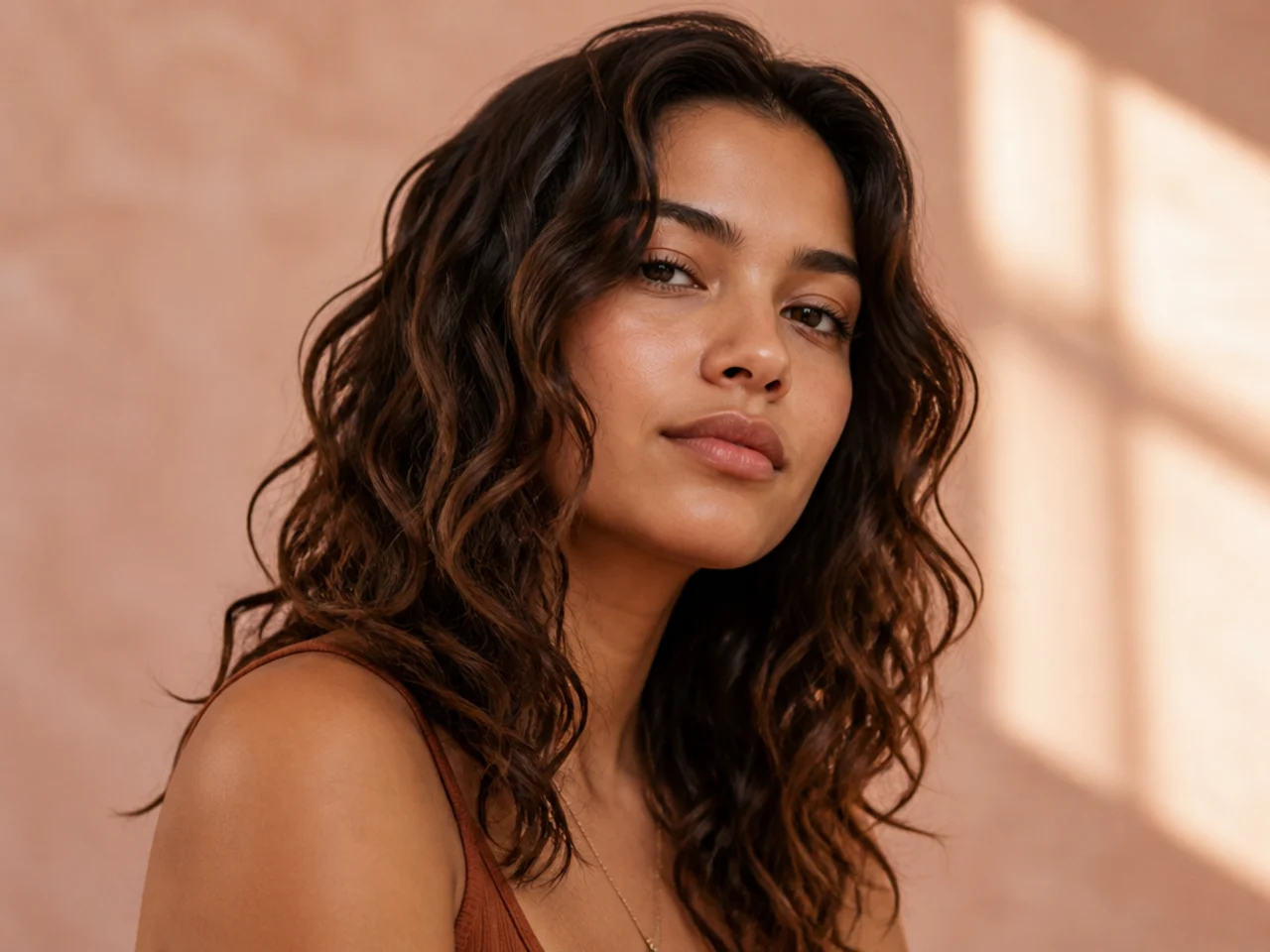 A photograph of air-dried hair