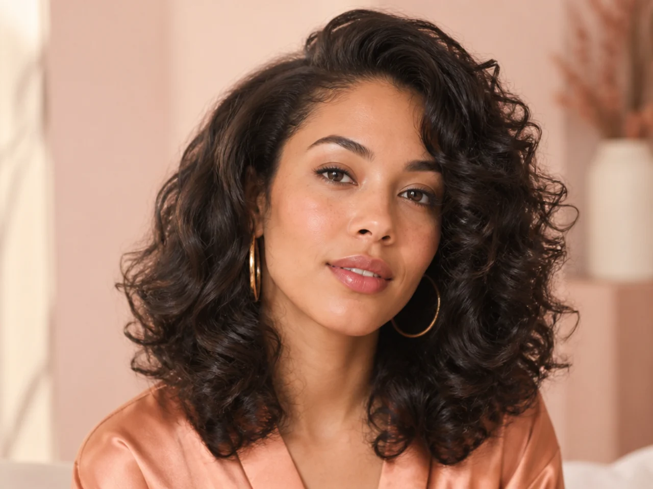 Can I achieve soft blowout waves on naturally curly hair?