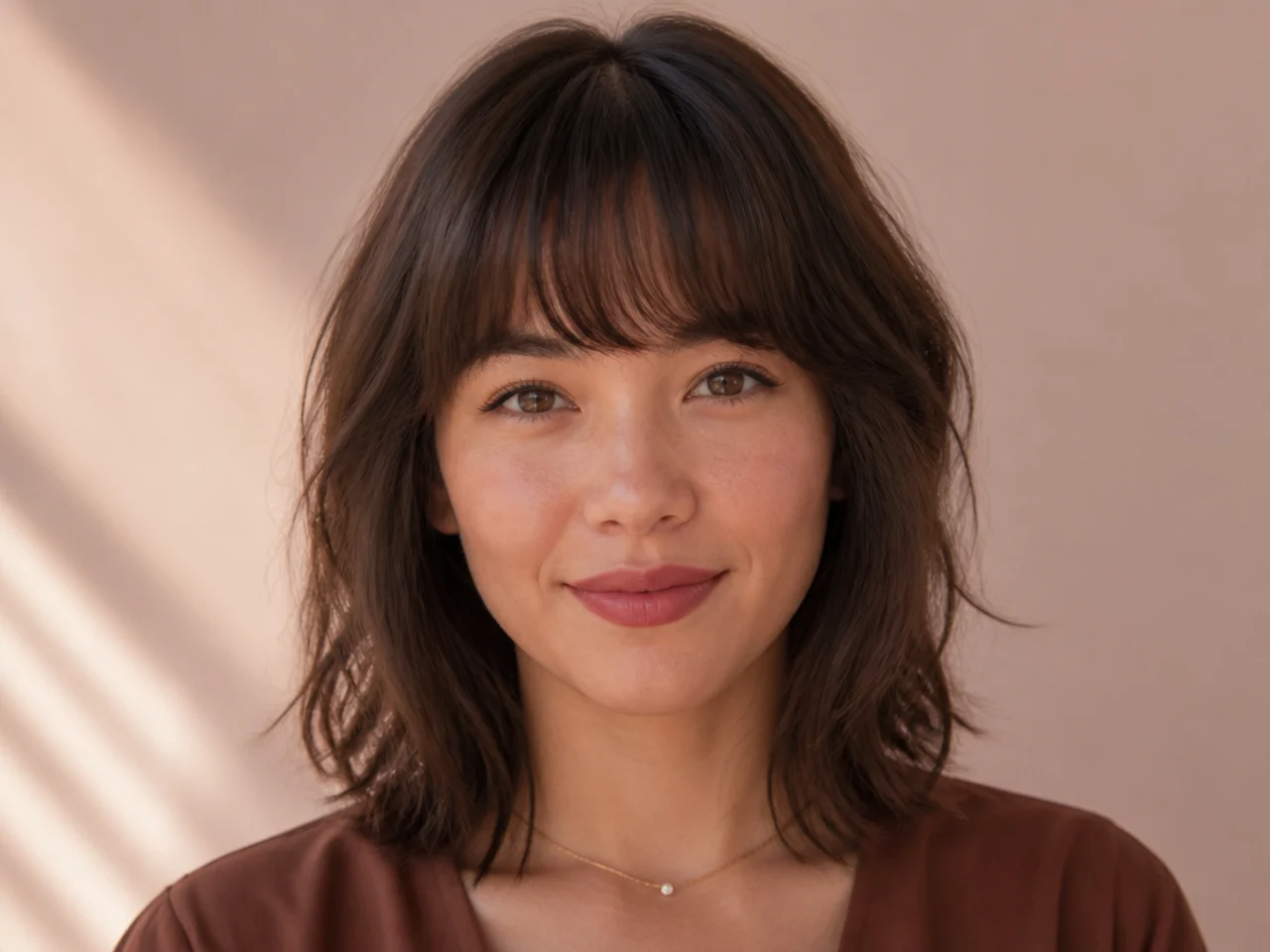 A rounded soft fringe
