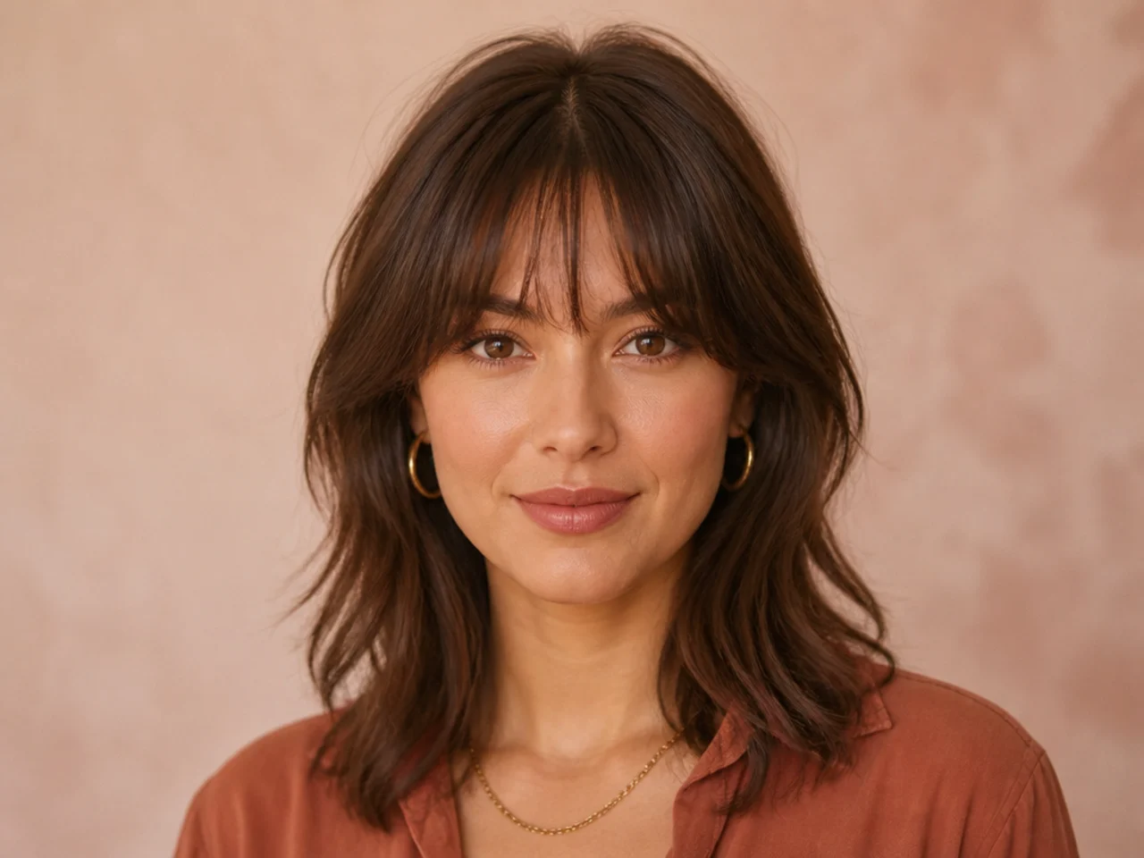 A soft fringe with lift at the roots