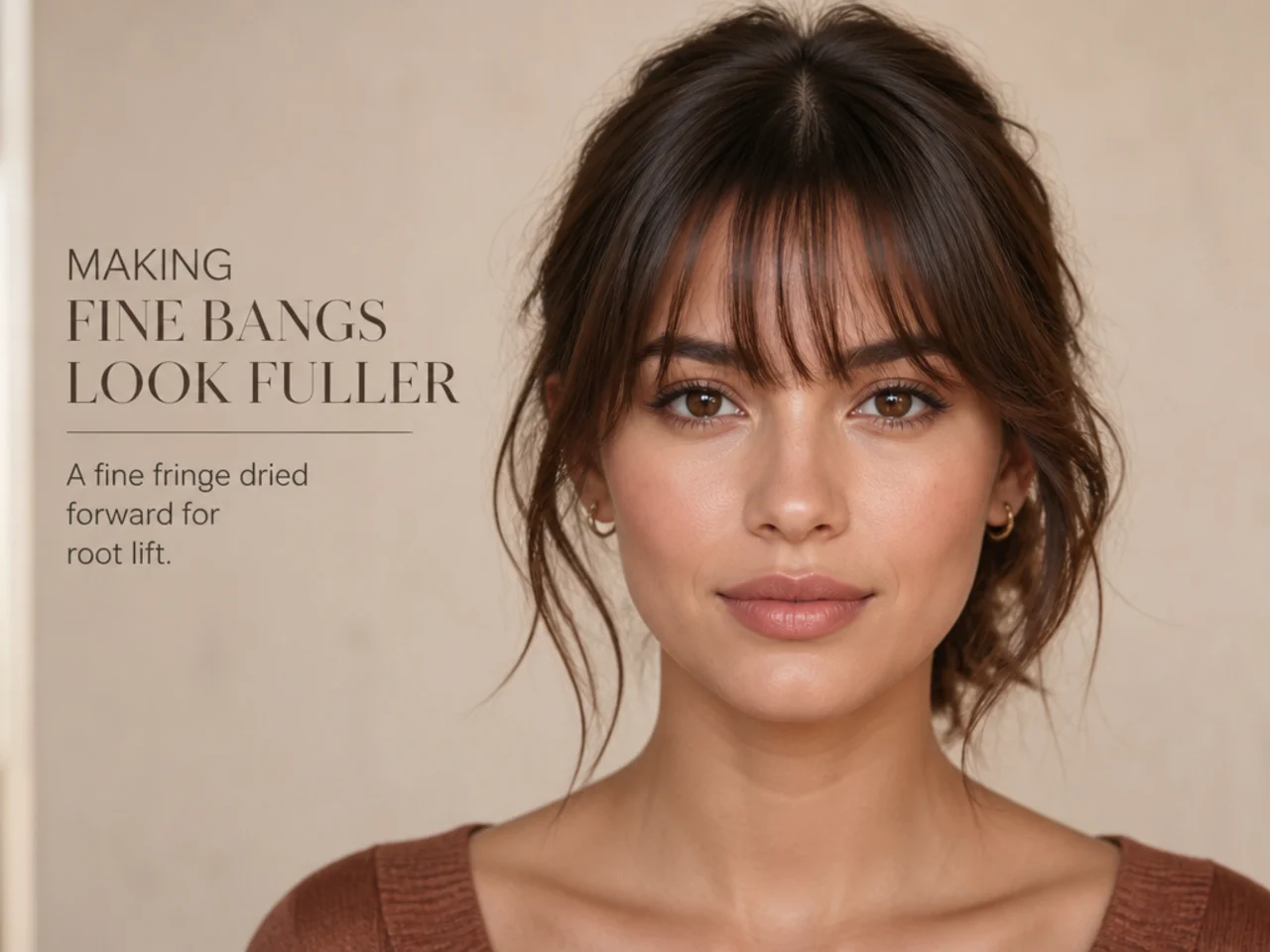A fine fringe dried forward for root lift