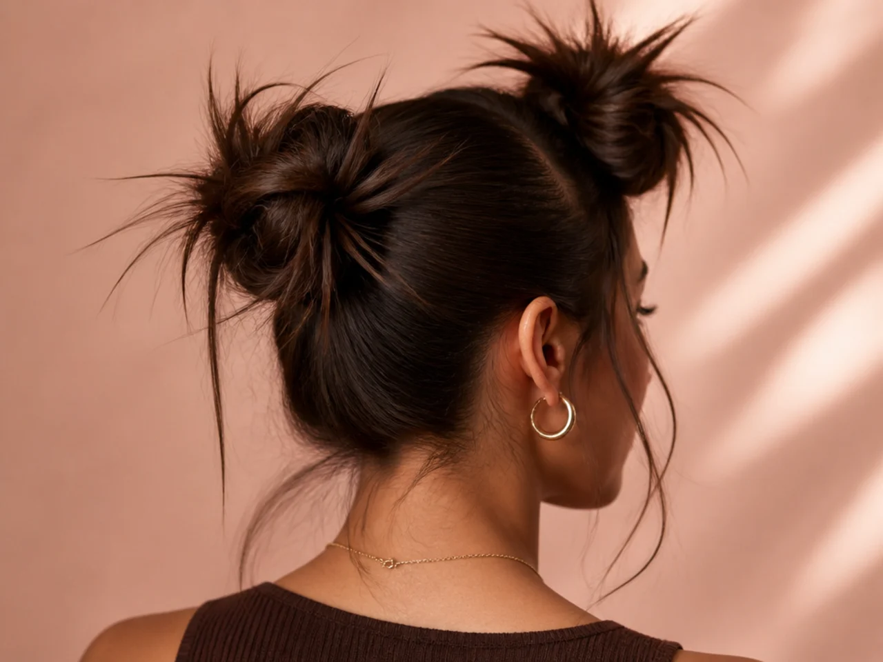 Two spiky buns