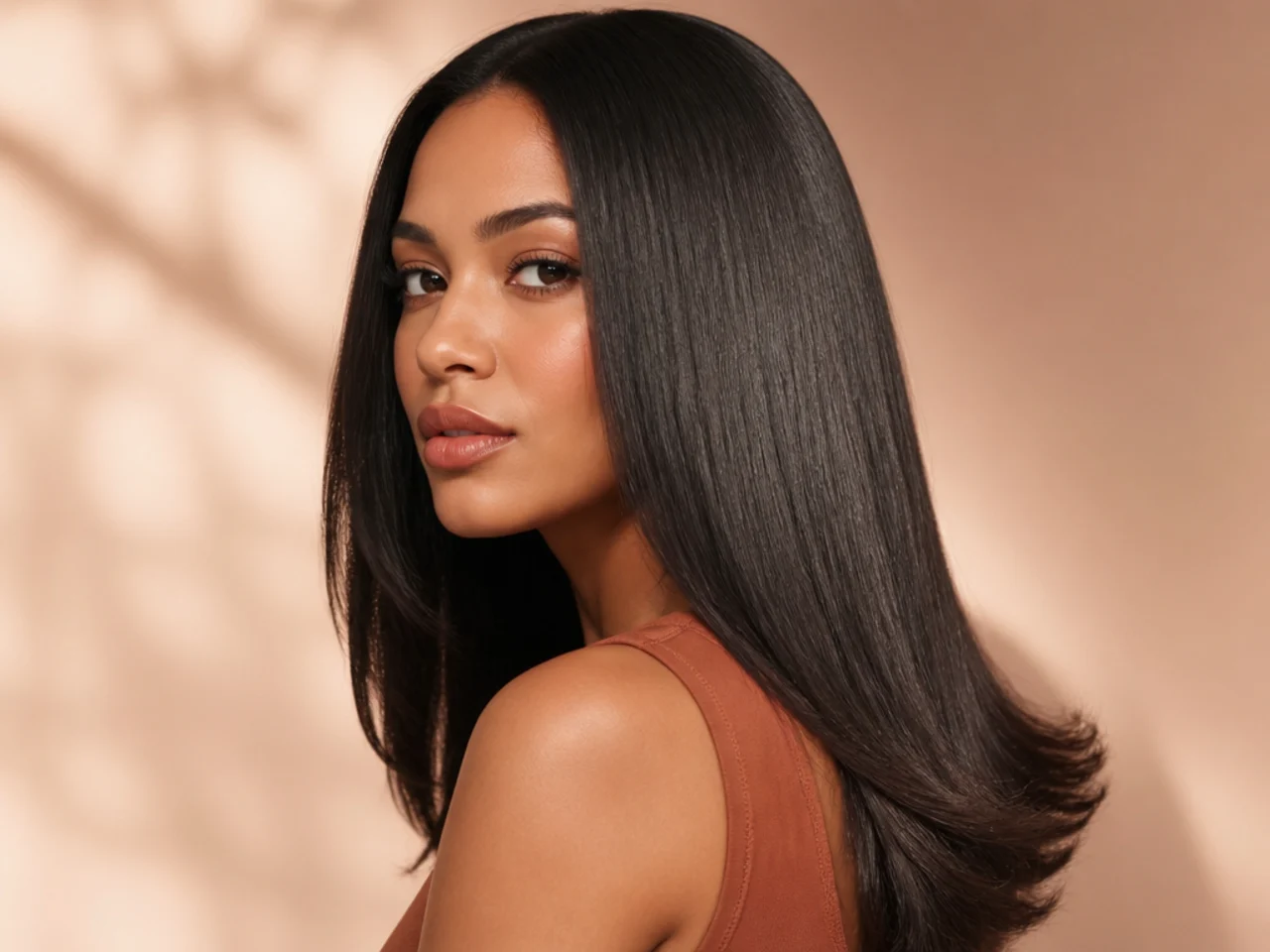 Pressed hair released after wrapping