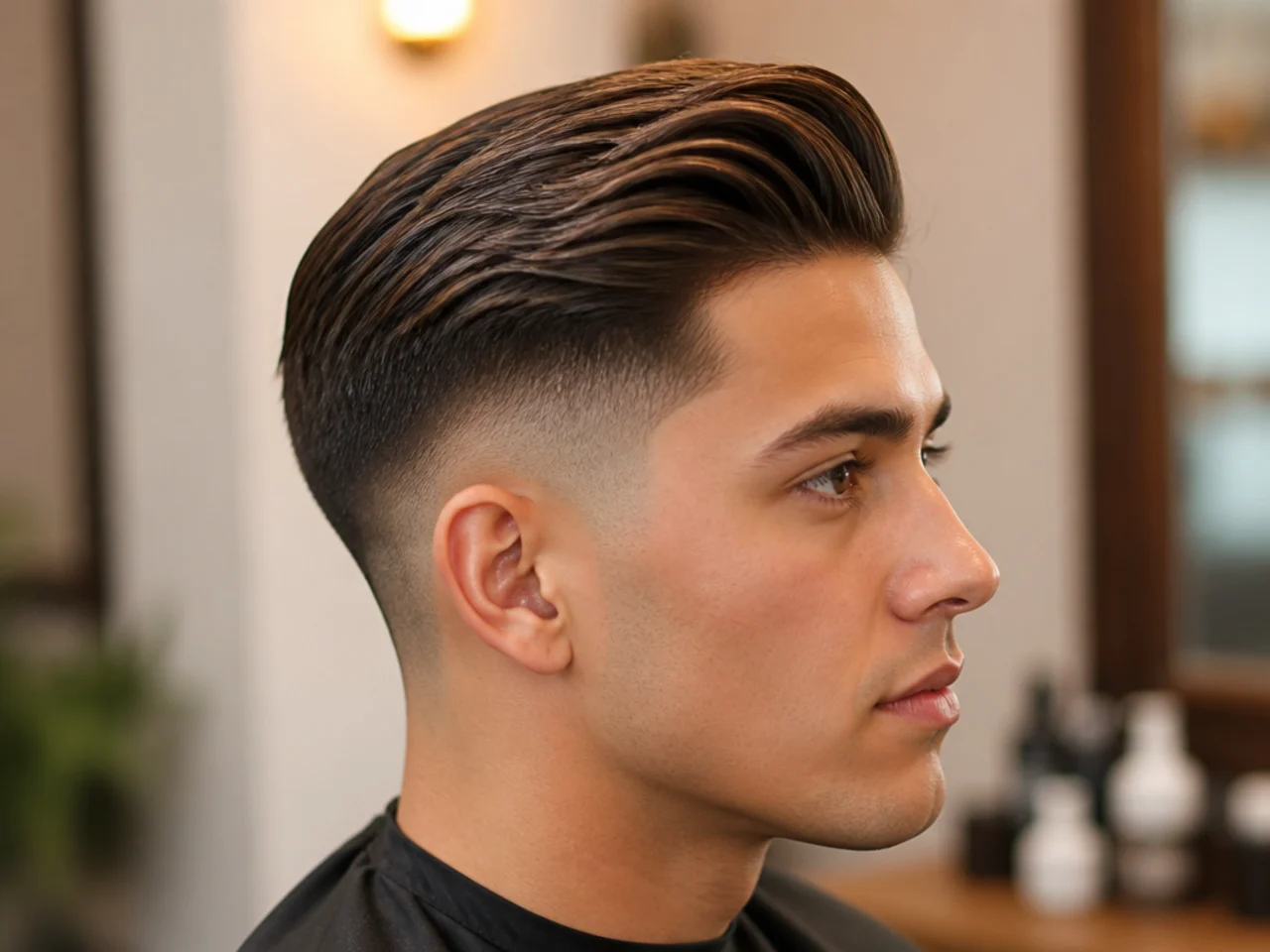Comb Over Taper Fade