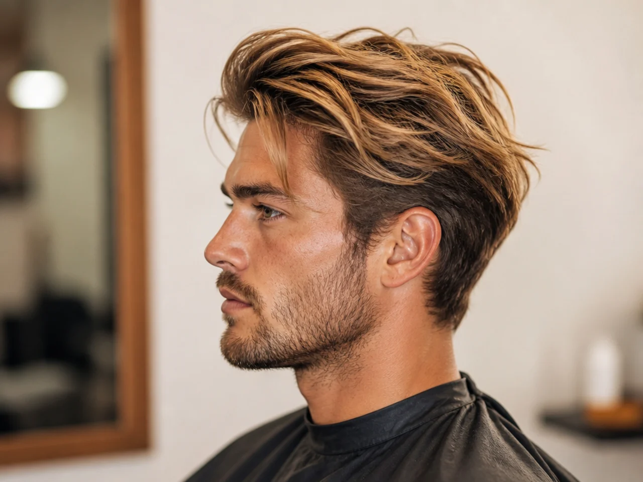 Messy Combed Over Hair