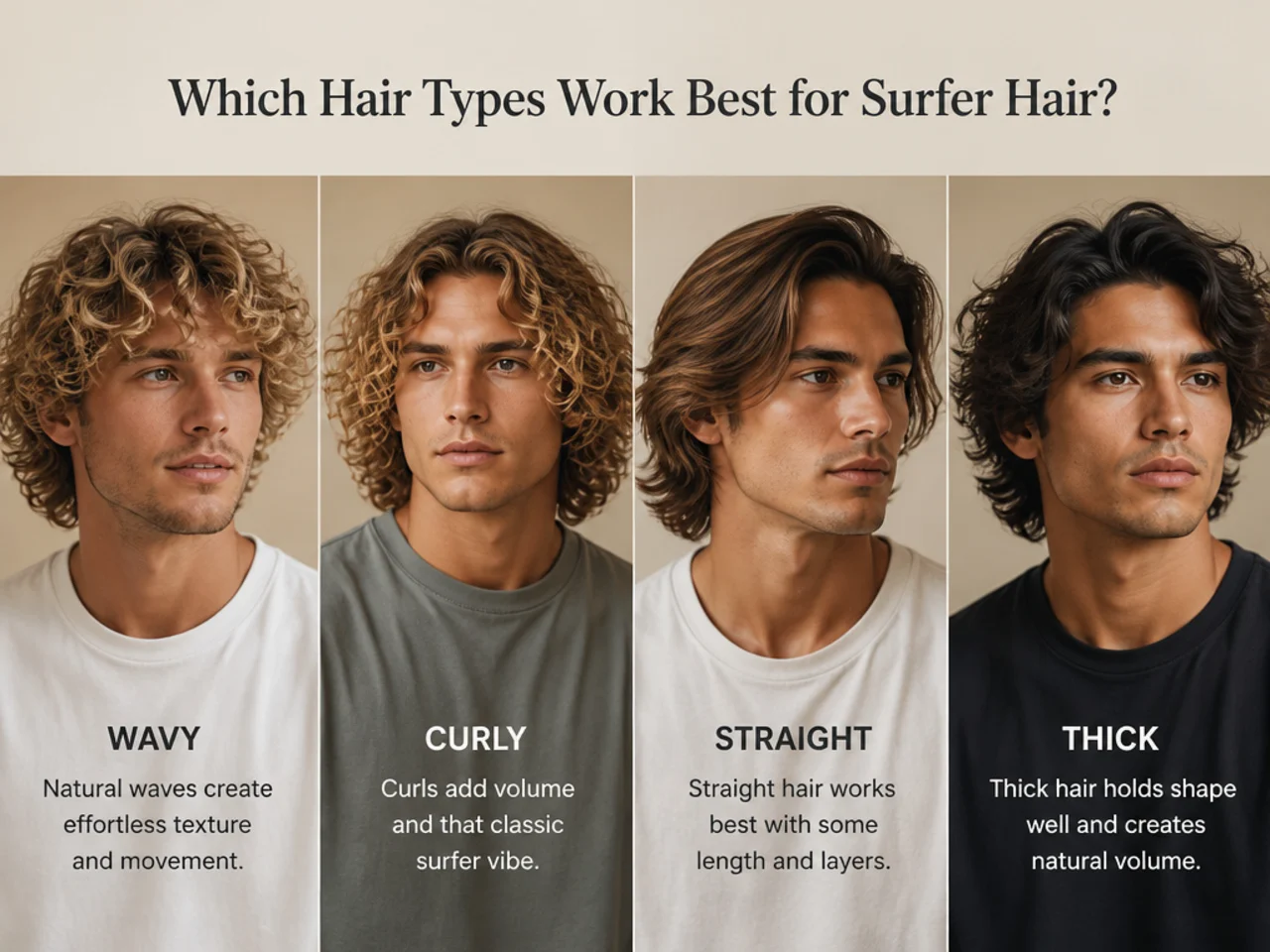 Which hair types work best for surfer hair?